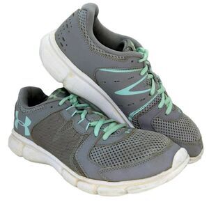 Under Armour Thrill 2 Women's Pre-owned Gray/Green Running Sneakers - sz. 8 1/2